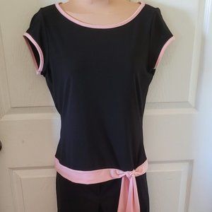 zn blk top w pink trim